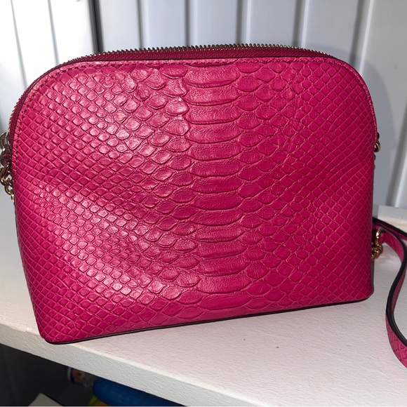 NWOT Michael Kors Pink Pebbled Leather Crossbody Bag - Picture 5 of 7